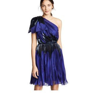 Maria Lucia Hohan, Rasha Silk One-Shoulder Mini D… - image 1